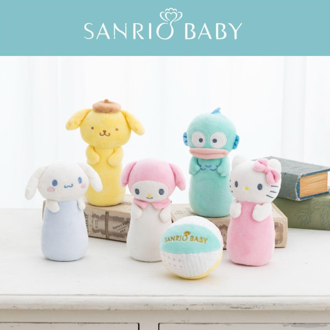 サンリオ(Sanrio Baby) 洗えるボウリングあそび サンリオキャラクターズ ハローキティ マイメロディ シナモロール ポムポムプリン ハンギョドン 赤ちゃん おもちゃ ギフト 出産祝い 345652