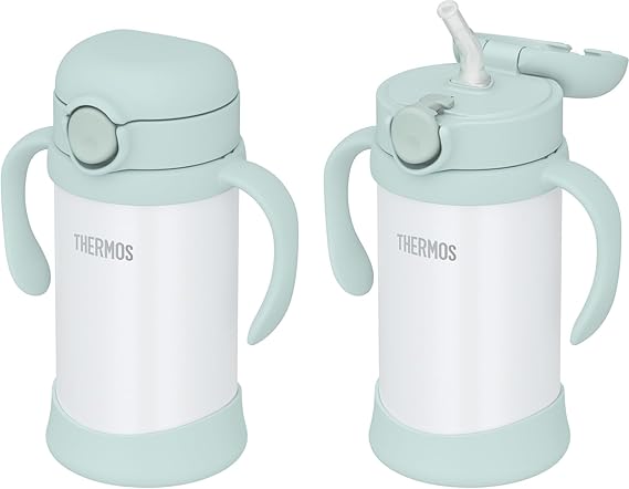 サーモス まほうびんのベビーストローマグ 飲み口とパッキンが一体 350ml ミント 保冷専用 FJT-350 MNT