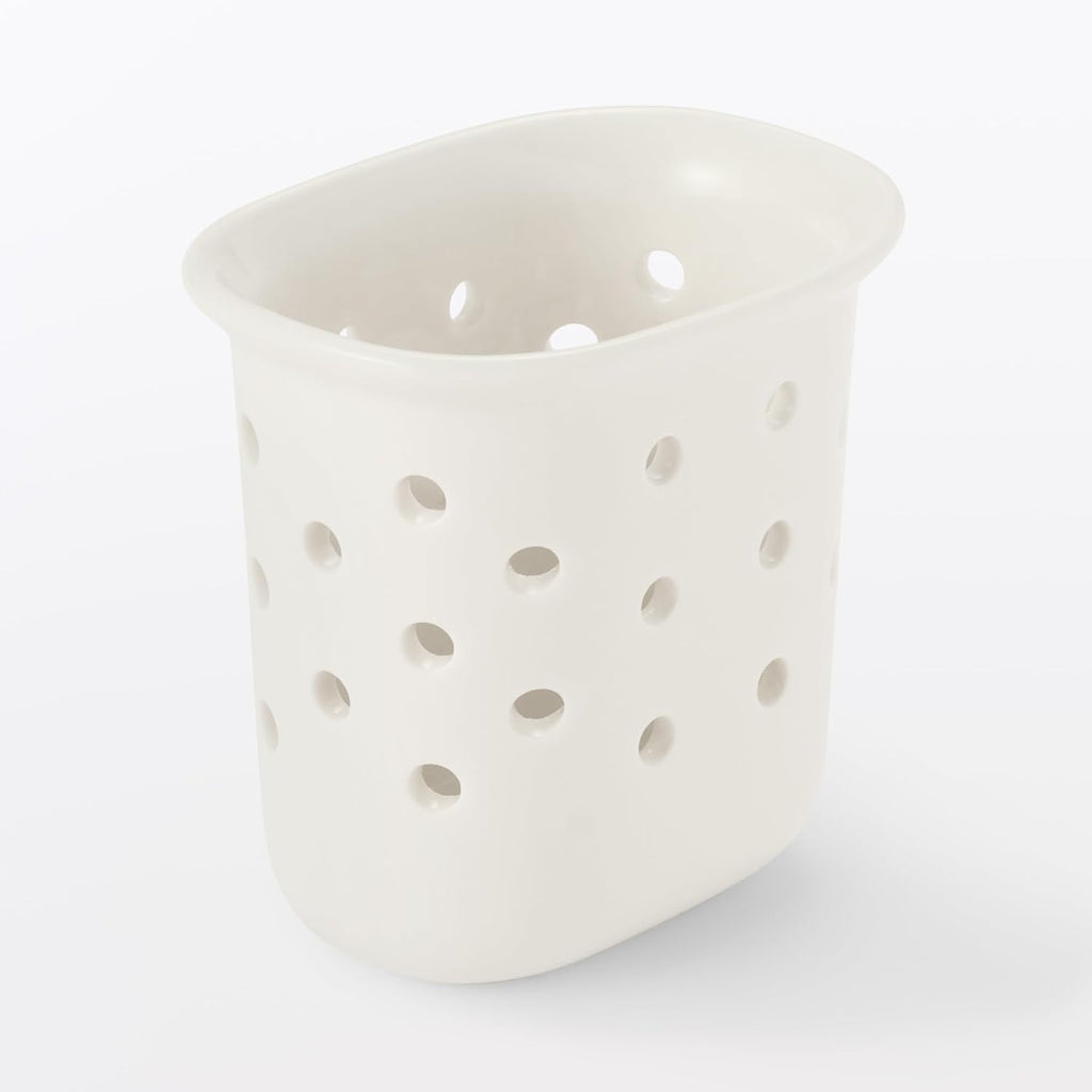 無印良品 磁器 ぬか床用 水取り器 約幅6.5×奥行5×高さ6.5cm 76045885