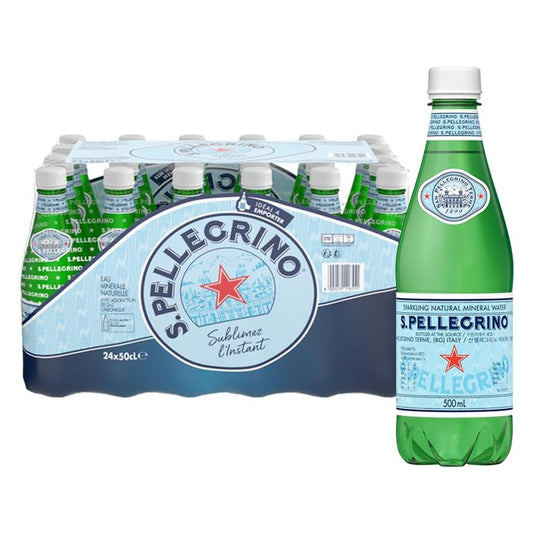 サンペレグリノ (S.PELLEGRINO) 炭酸水 PET 500ml [直輸入品] × 24本