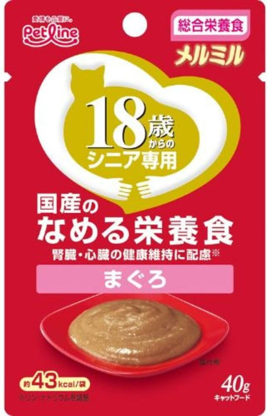 キャネット キャットフード メルミル 18歳から まぐろ 40グラム (x 12) (まとめ買い)