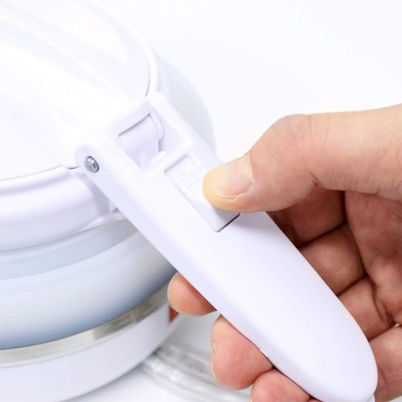 折りたためる電気ケトル ホワイト 800ml 2-3人用 MBE-TK03/WH