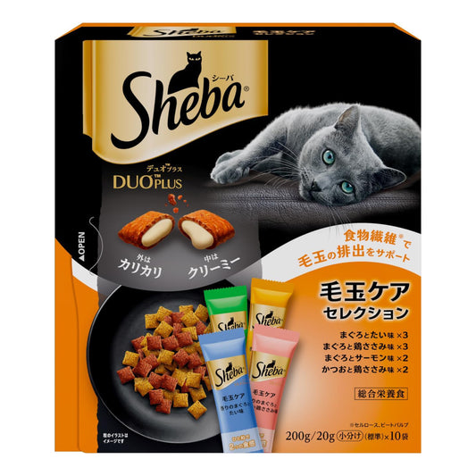 シーバ デュオプラス キャットフード 毛玉ケアセレクション 成猫用 200g
