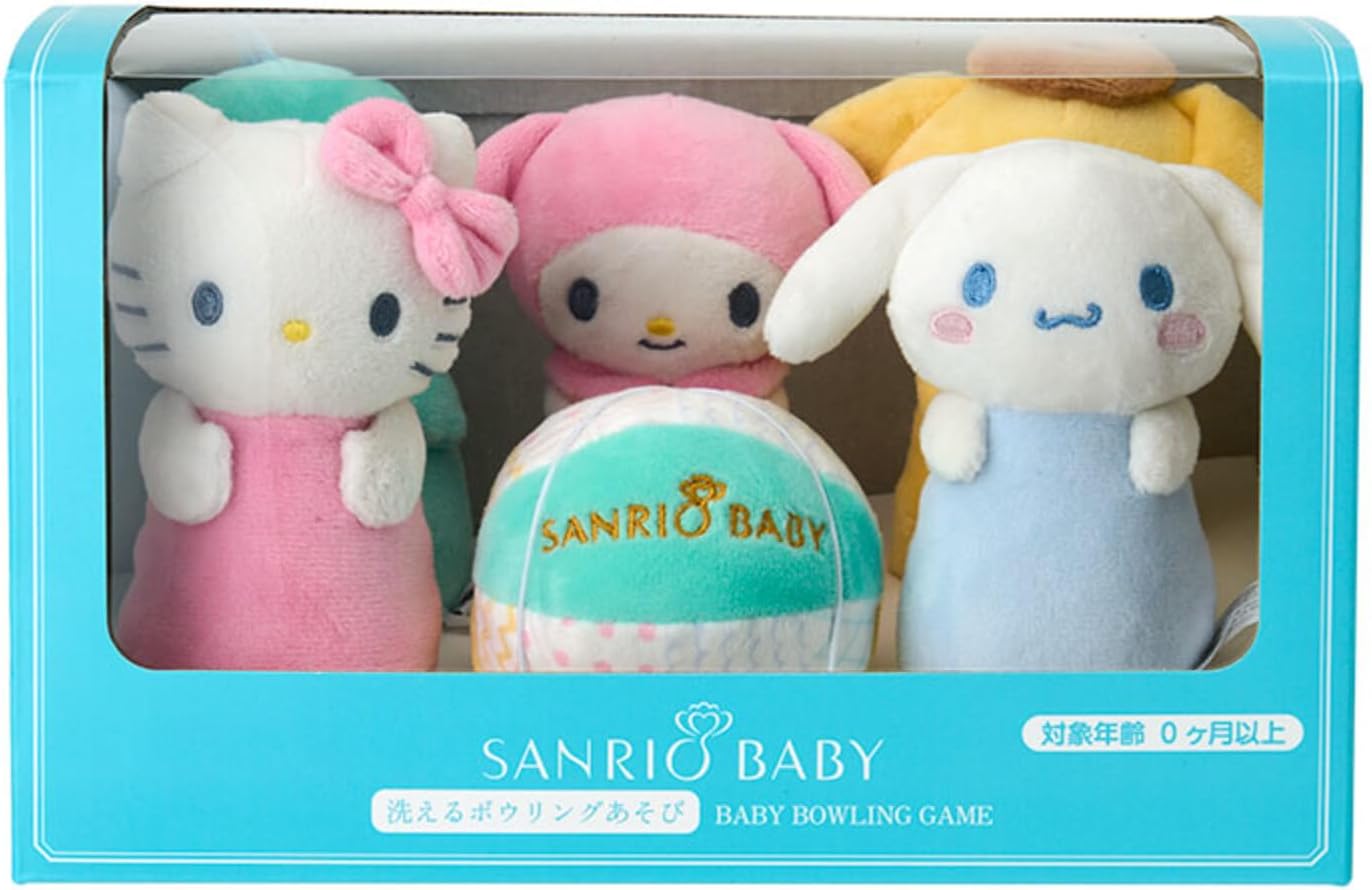 サンリオ(Sanrio Baby) 洗えるボウリングあそび サンリオキャラクターズ ハローキティ マイメロディ シナモロール ポムポムプリン ハンギョドン 赤ちゃん おもちゃ ギフト 出産祝い 345652