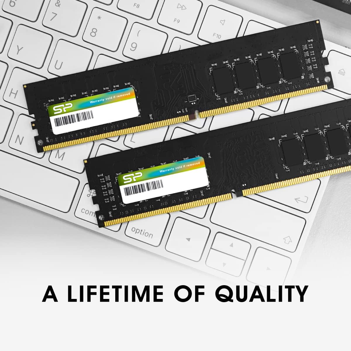 シリコンパワー デスクトップPC用 メモリ DDR4 3200 PC4-25600 16GB x 2枚 (32GB) 288Pin 1.2V CL22 SP032GBLFU320X22