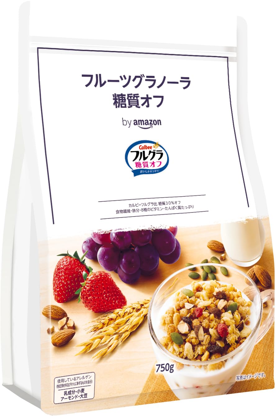 賞味期限 2026.8.カルビー フルグラ 糖質オフ 750g×6袋