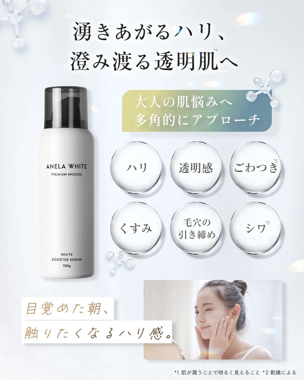 アネラホワイト 美容液 レチノール ビタミンc ナイアシンアミド【毛穴の奥まで届く炭酸ホワイトセラム】