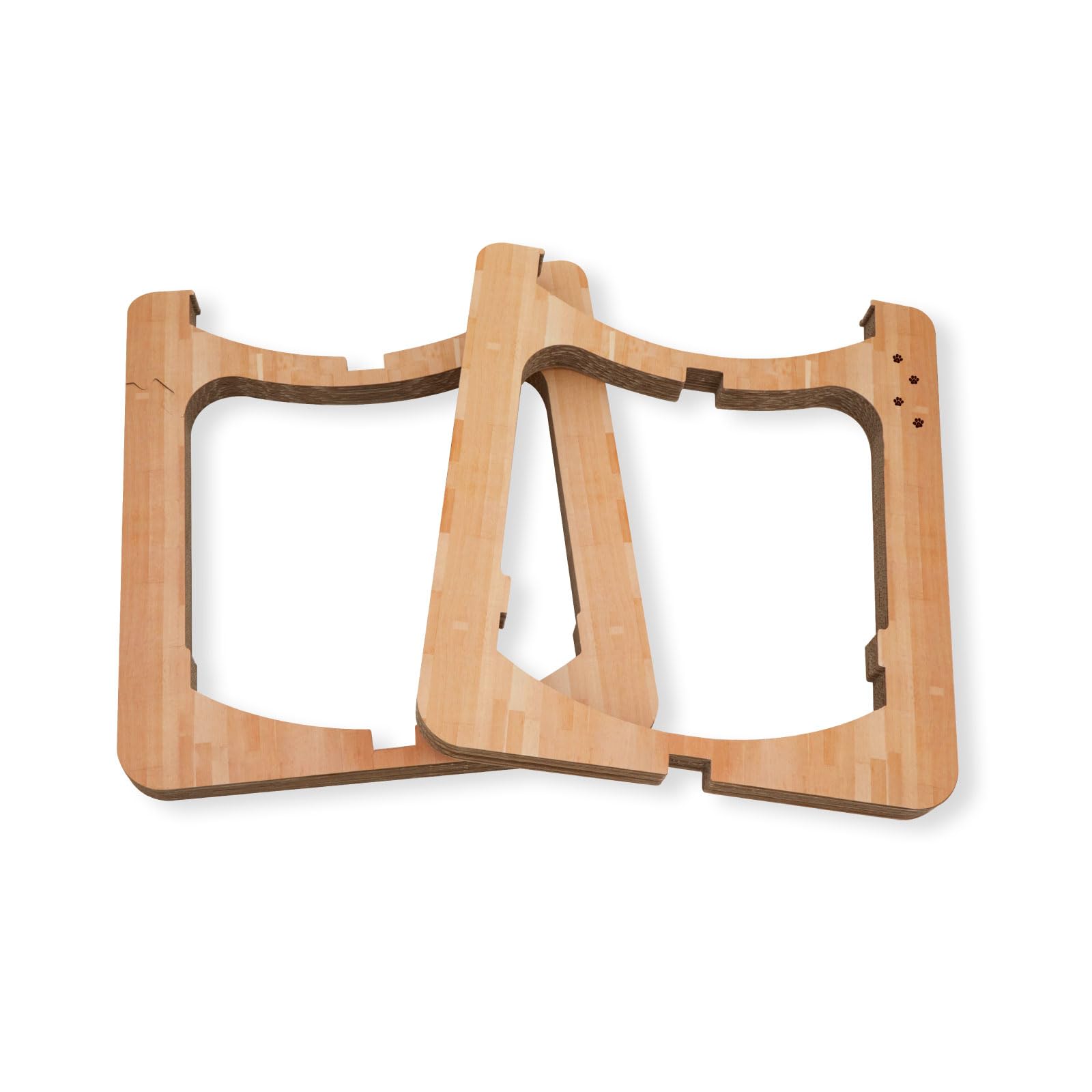 猫壱 バリバリボウルタワー 交換用支柱セット ライトブラウン 【つめとぎベッドなし】