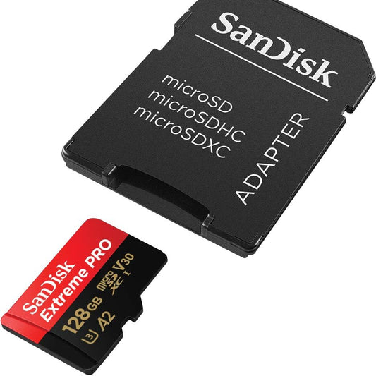microSDXC 128GB SanDisk SanDisk SDSQXCD-128G-GN6MA Extreme PRO R:200MB/s W: 90MB/s UHS-I U3 V30 4K Ultra HD A2 Compatible with SD Adapter Included [並行輸入品]