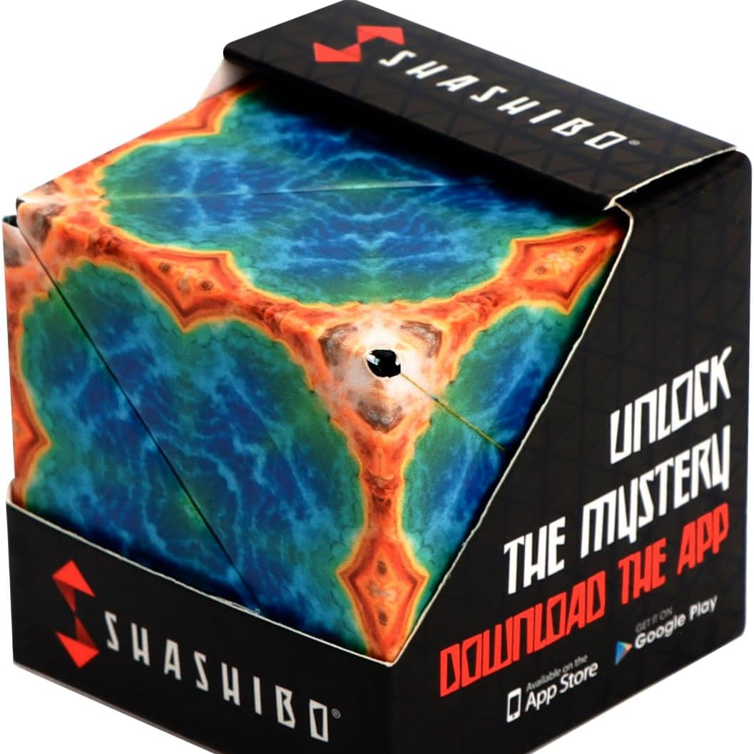 SHASHIBOシェイプシフトボックス - 受賞歴あり、特許取得のフィジェットキューブ、36個のレアアースマグネット搭載 - 70以上の形状に変形します (Earth)