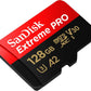 microSDXC 128GB SanDisk SanDisk SDSQXCD-128G-GN6MA Extreme PRO R:200MB/s W: 90MB/s UHS-I U3 V30 4K Ultra HD A2 Compatible with SD Adapter Included [並行輸入品]