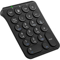 iClever テンキー Bluetooth ワイヤレス 数字 キーボード パンタグラフ式 超薄型 Tabキー付き ブルートゥース 無線 ナンバーパッド Type-C充電 左手デバイス 片手デバイス ショートカットキー Windows/iOS/Android対応 IC-KP08 (ブラック)