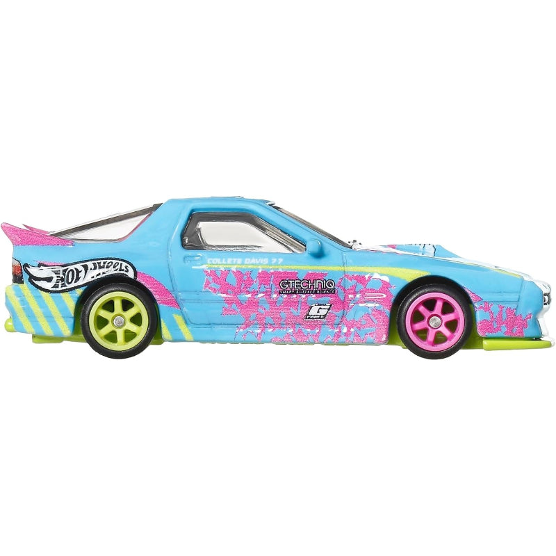 ホットウィール(Hot Wheels) カーカルチャー シルエット マツダ RX-7 FC パンデム 乗り物おもちゃ ミニカー 3歳から ブルー JBK60