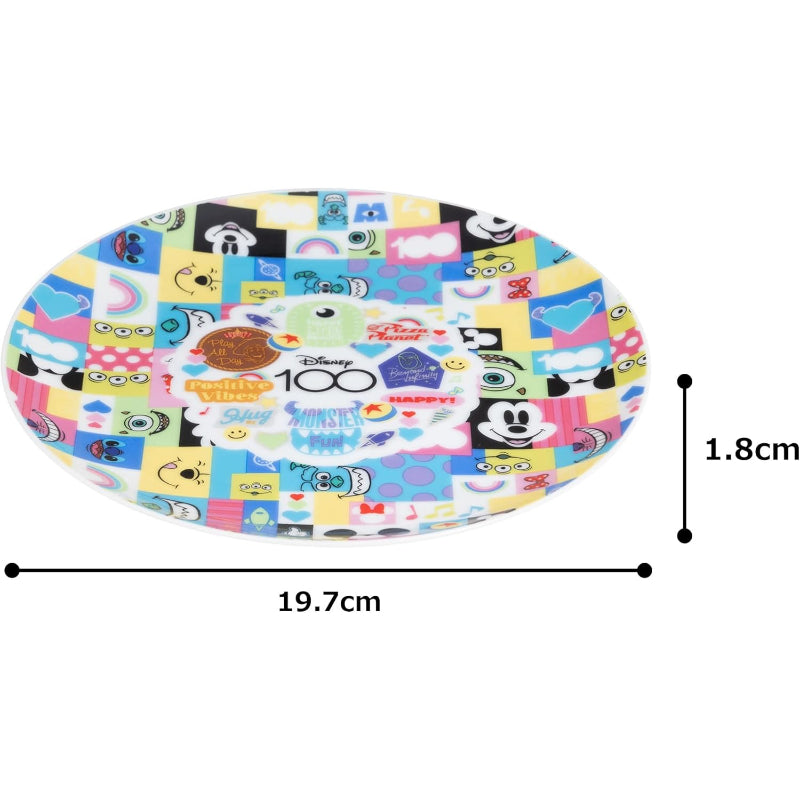 maebata Disney ディズニー HAPPY FACES プレート 19.8cm 52897