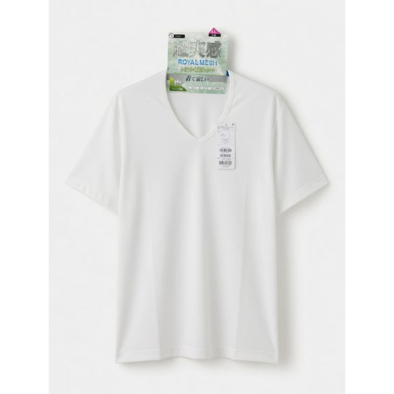 Tシャツ Mサイズ メッシュ素材 超冷感・ひんやり涼しい生地