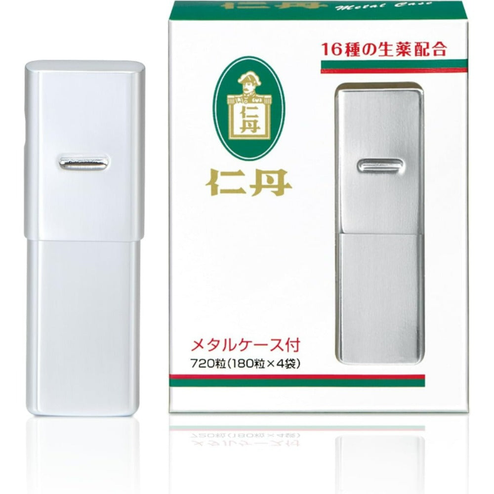 【訳あり】【賞味期限2027.9.31】森下仁丹 仁丹メタルケース入 720粒（180粒×4袋） [ 医薬部外品 胸のむかつき めまい 使いやすさ 気分不快 悪心嘔吐 溜飲 ]