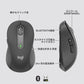 ロジクール Signature for Business M650BBGR ワイヤレスマウス 静音 グラファイト ワイヤレス マウス 無線 Bluetooth Logi Bolt Unifying非対応 windows mac iPad Android Chrome OS スクロールホイール M650 国内正規品