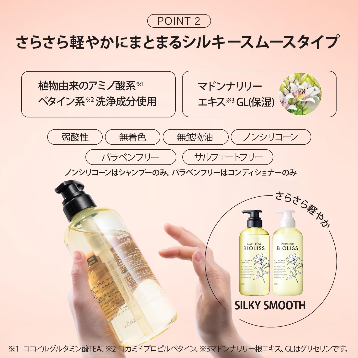 【訳あり】SALON STYLE(サロンスタイル) ビオリス フルールシロップ ちいかわ デザイン ポンプペアセット （シルキースムース） シャンプー トリートメント コンディショナー