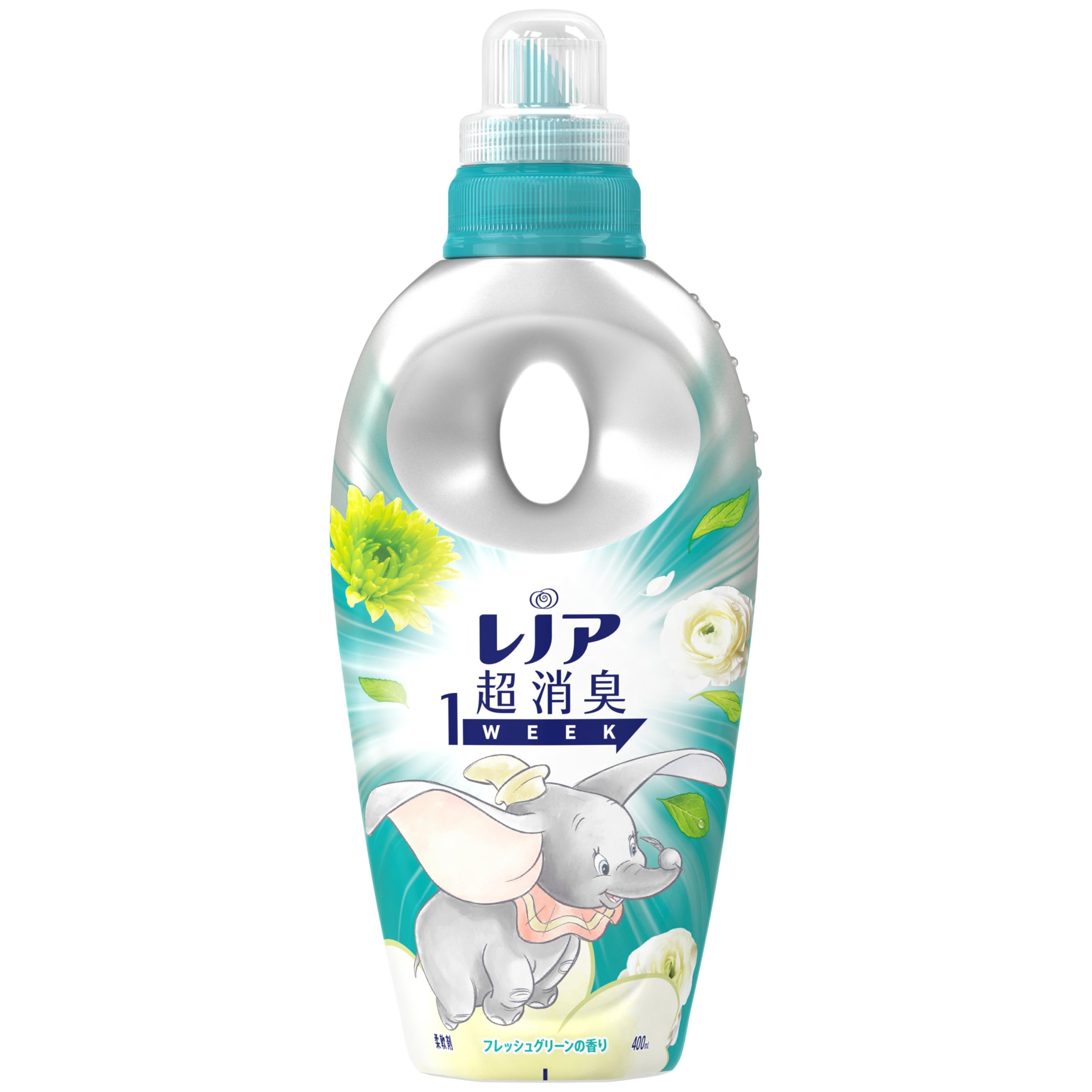 レノア 超消臭1WEEK 柔軟剤 フレッシュグリーン 本体 ディズニーコラボデザイン 400mL