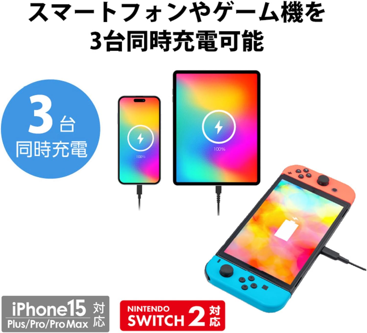 グリーンハウス モバイルバッテリー 10000mAh リン酸鉄 PD 20W 燃えにくい 高い安全性 長寿命 パススルー 3台同時 機内持込 ベージュ