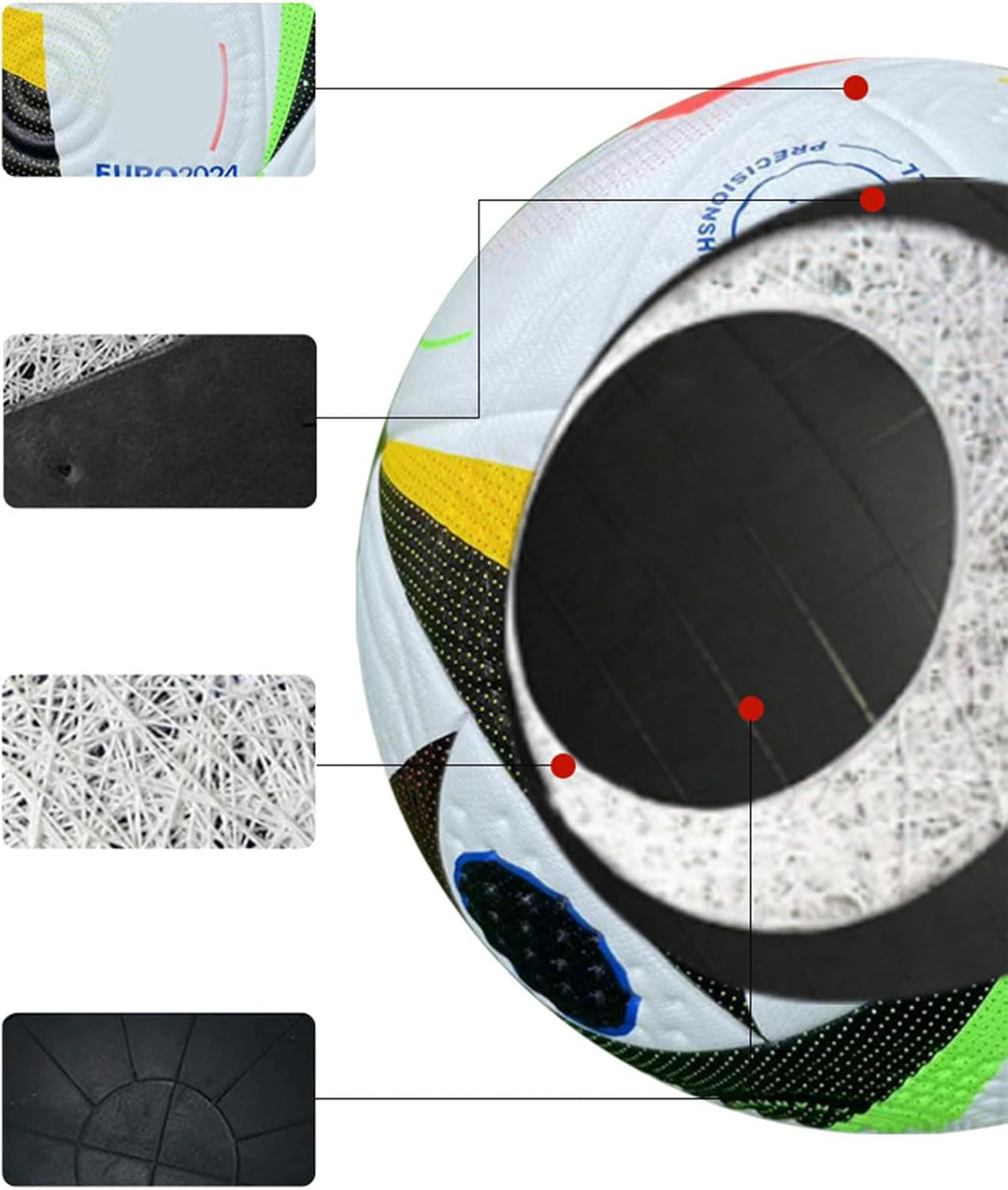 【A】PU シームレス サッカー 公式サイズ 5 サッカー耐摩耗性アウトドア スポーツ トレーニング サッカー 若者 & 大人に適しています