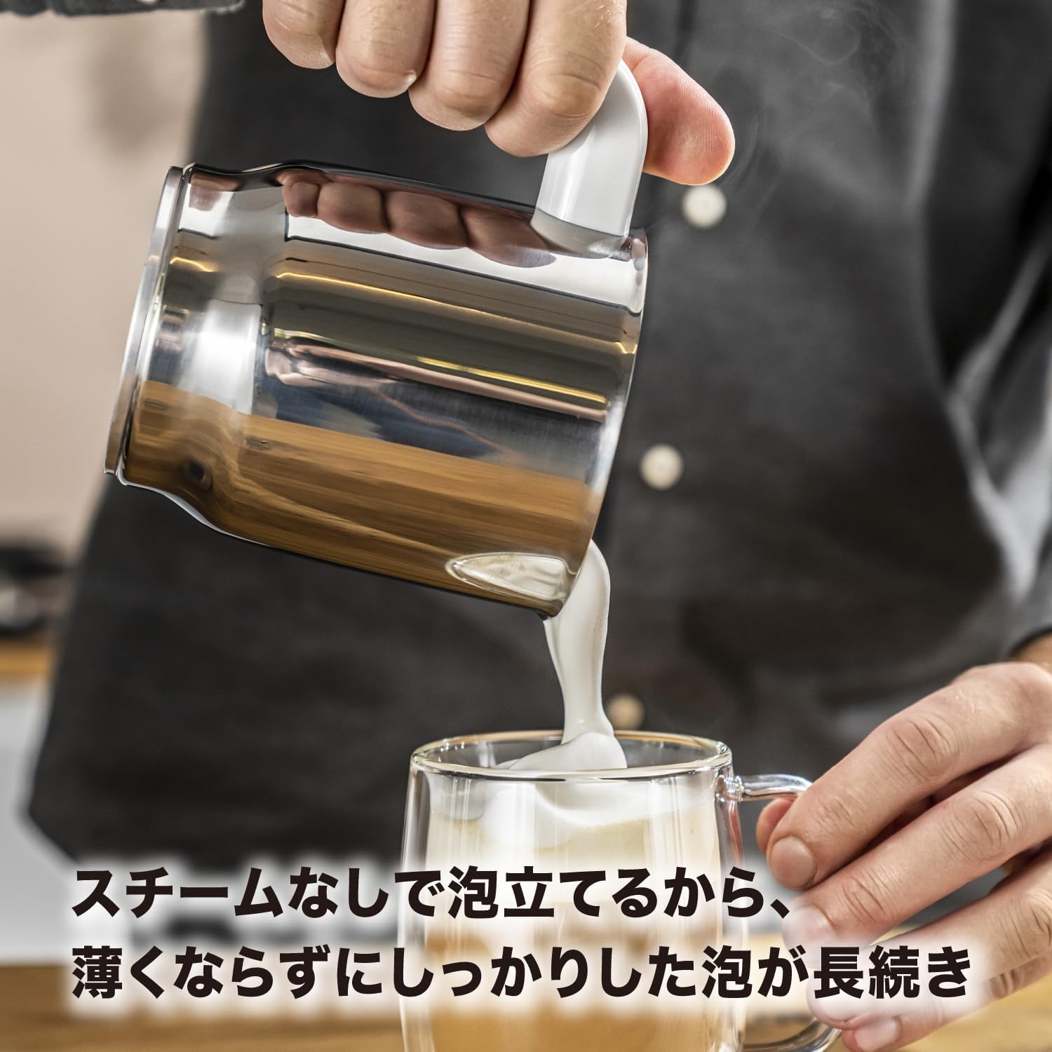 ZWILLING ツヴィリング 「 エンフィニジー ミルクフォーマー 」 電動 クリーマー ミルクフォーサー 泡立て器 静音 【日本正規販売品】 Enfinigy Milk Frother 53104-300