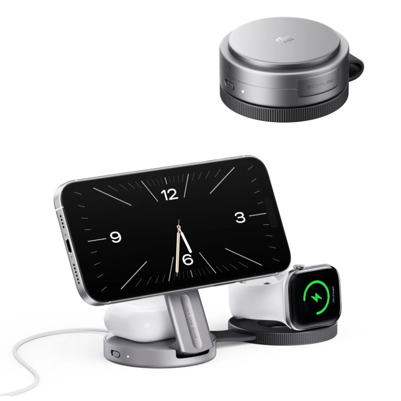 Qi2.2 EcoFlow RAPID Mag 3-in-1 ワイヤレス充電ステーション（折りたたみ式）