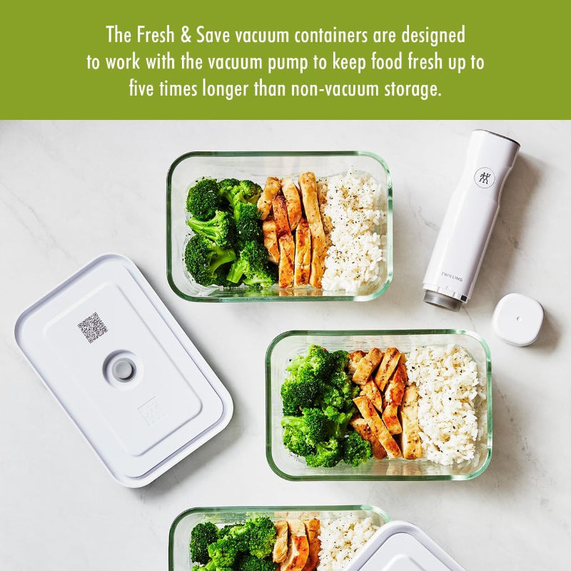 ZWILLING Fresh & Save ガラス製密閉食品保存容器 食事準備容器 - M