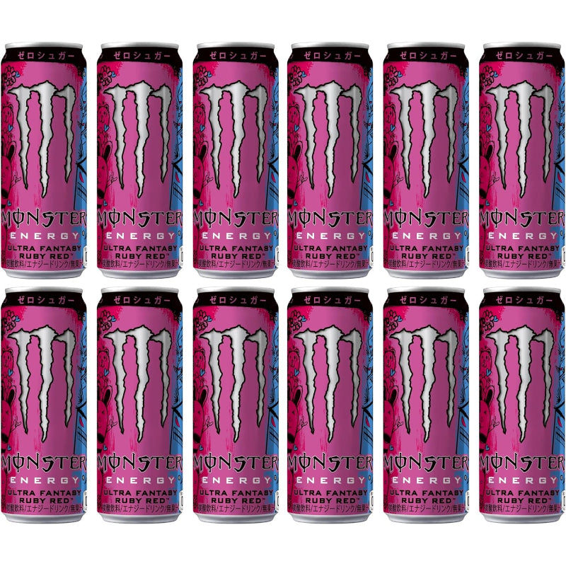 【外箱傷あり】【賞味期限:2027/9/30】アサヒ飲料 モンスター ウルトラファンタジールビーレッド 355ml×12本[エナジードリンク][0カロリー]
