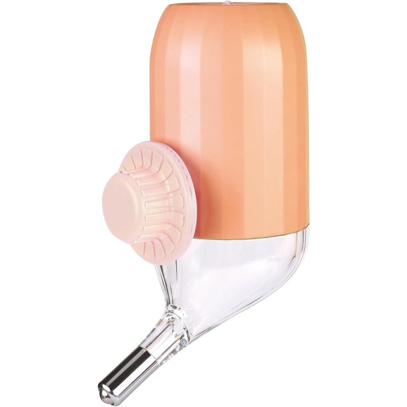 A マルカン パステルボトル ピンク 約450ml 犬用ノズル型給水器 抗菌セラミックスカートリッジ付き ピンク