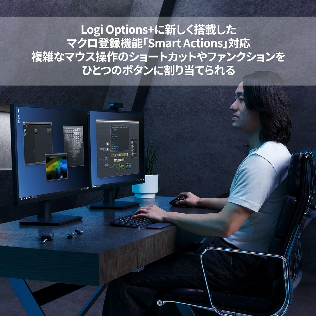 ロジクール MX ANYWHERE 3S for Business MX1800BGR 静音 マウス Bluetooth Logi Bolt Unifying非対応 コンパクト Smart Actions 対応 高速スクロールホイール 充電式 ワイヤレスマウス 無線 Windows Mac Chrome iPad OS Android MX1800 MX1800B グラファイト 国内正規品