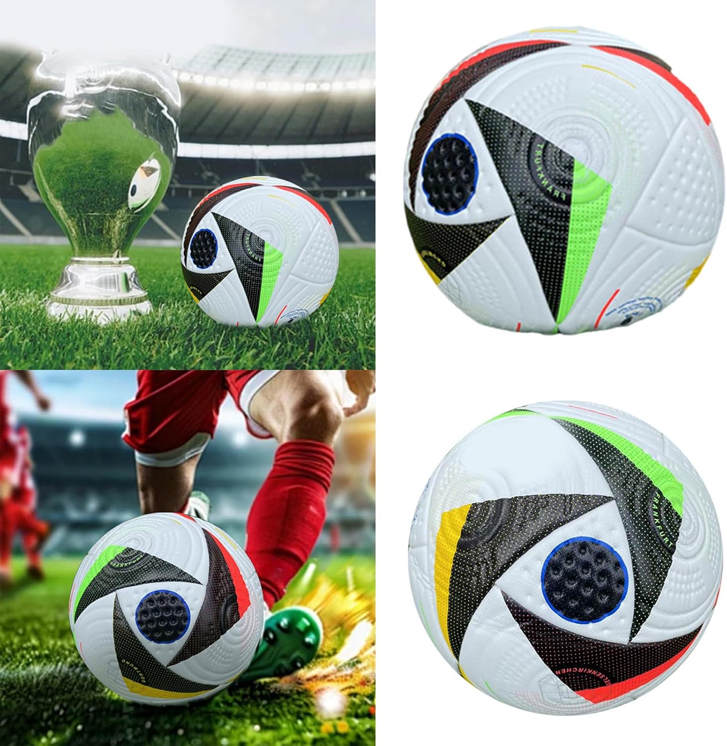 【A】PU シームレス サッカー 公式サイズ 5 サッカー耐摩耗性アウトドア スポーツ トレーニング サッカー 若者 & 大人に適しています