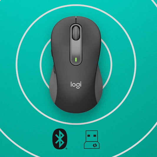 ロジクール Signature for Business M650BBGR ワイヤレスマウス 静音 グラファイト ワイヤレス マウス 無線 Bluetooth Logi Bolt Unifying非対応 windows mac iPad Android Chrome OS スクロールホイール M650 国内正規品