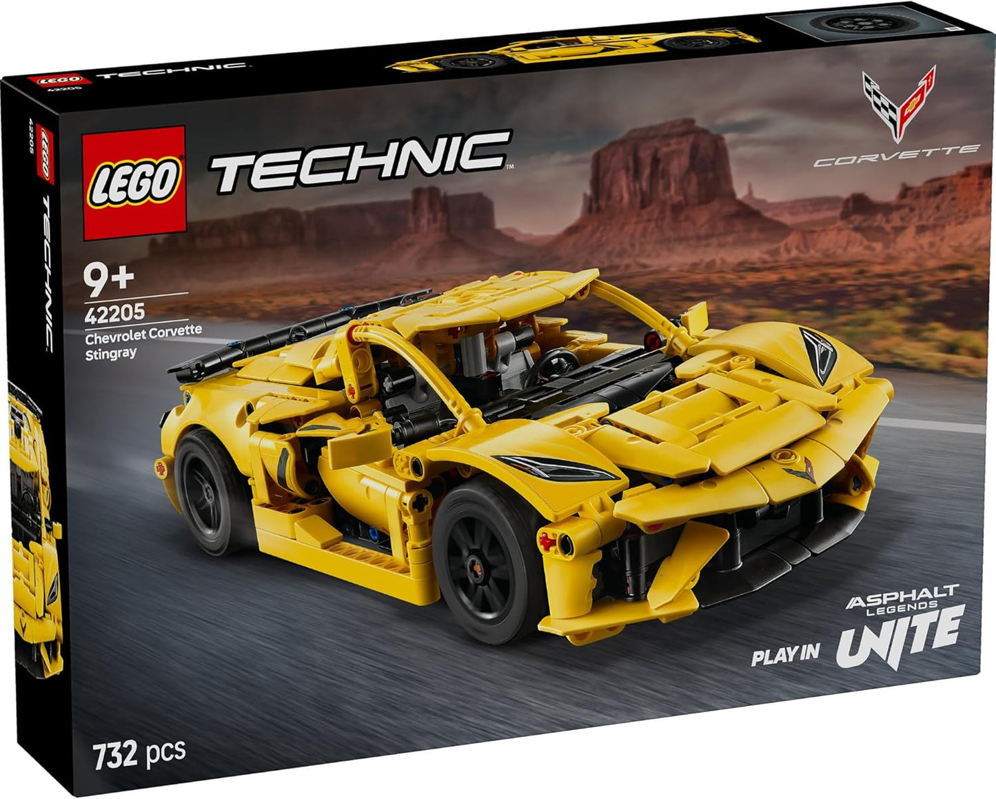 レゴ(LEGO) テクニック Chevrolet Corvette Stingray おもちゃ 玩具 誕生日 プレゼント ブロック 男の子 女の子 子供 9歳 10歳 11歳 小学生 乗り物 車 ミニカー 42205