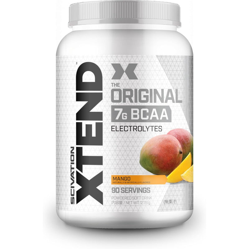 【訳あり】【賞味期限：2026.10】Scivation Xtend オリジナル 国内版 BCAA 7g シュガーフリー 1,278g シトルリン配合 (90食分, マンゴー)