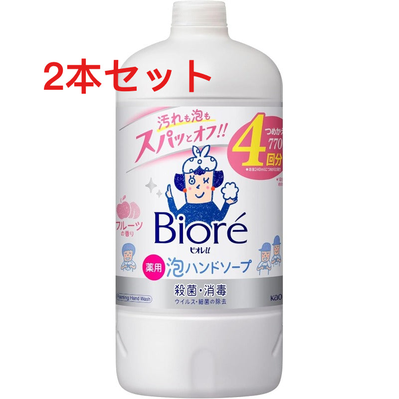 ビオレu 泡ハンドソープ フルーツの香り つめかえ用 770ml×2