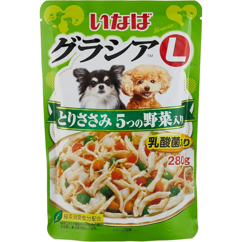 訳あり 賞味期限 2027.11.1 いなば グラシアL とりささみ 5つの野菜入り 280g 6個セット