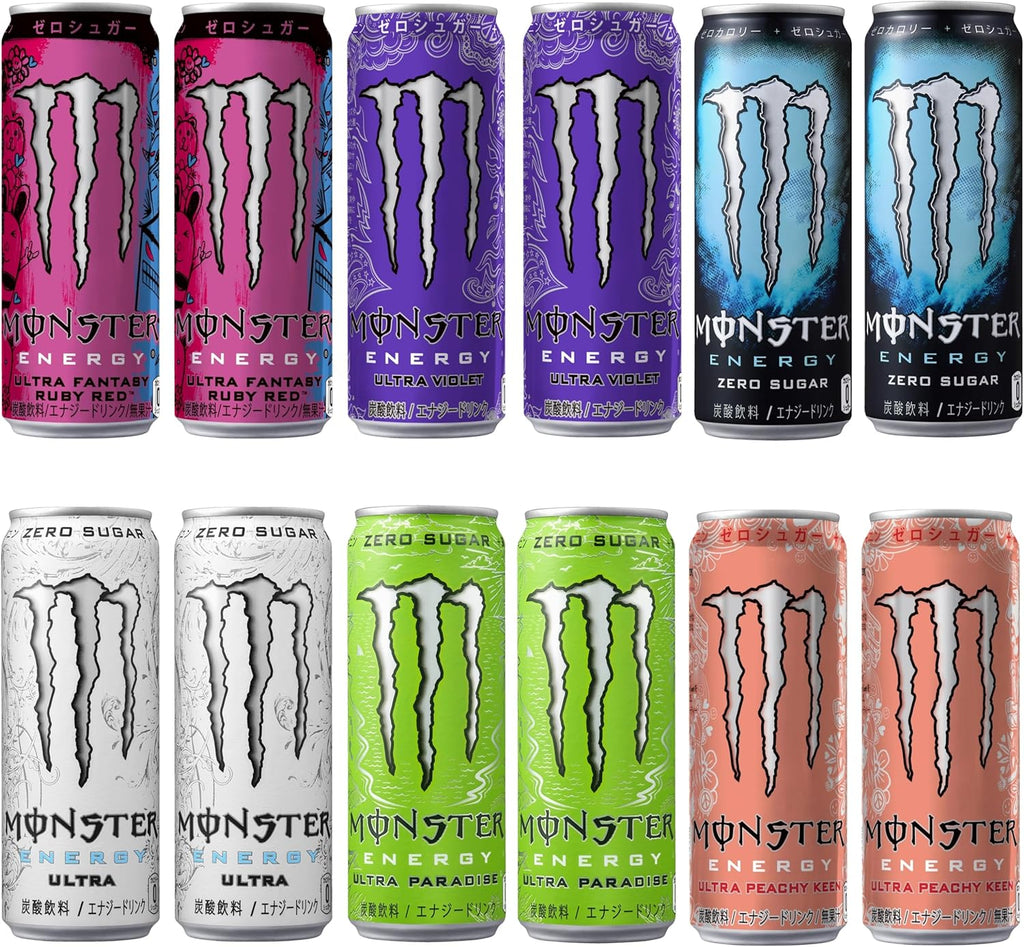 【賞味期限：2027/12/31】アサヒ飲料 モンスター ゼロカロリー アソートセット 12本 2025SS [エナジードリンク] [0カロリー]