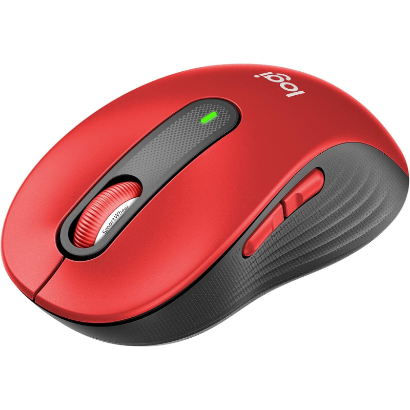 ロジクール Signature M650MRD ワイヤレスマウス 静音 レギュラー レッド ワイヤレス マウス 無線 Bluetooth Logi Bolt Unifying非対応 windows mac iPad Android Chrome OS スクロールホイール 無線マウス 静音マウス M650 国内正規品