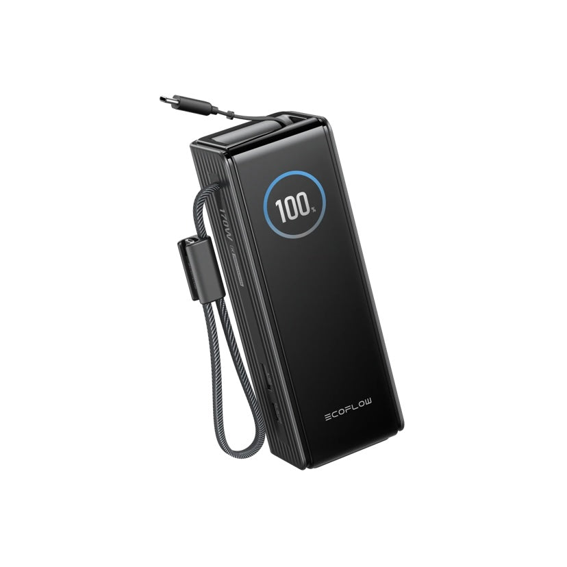EcoFlow RAPID Power Bank（25,000mAh, 170W, USB-Cケーブル内蔵）