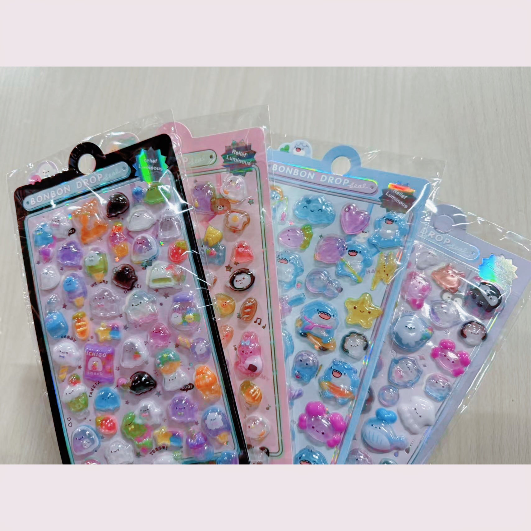 クーリア ボンボンドロップシール ばけばけボンボン 【4枚セット】