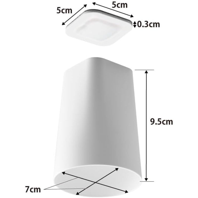 山崎実業(Yamazaki) フィルムシート 洗面 戸棚下 マグネット タンブラー ホワイト W7×D7×H9.5cm タワー tower 浮かせる収納 洗面所 コップ 1751