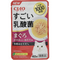 【訳あり】【賞味期限：2027.11.20】チャオ(CIAO)すごい乳酸菌パウチまぐろささみ入りほたて味40g16個セット