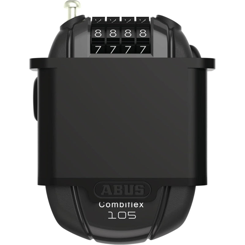ABUS Combiflexケーブルロック - スキー、ヘルメット、乳母車、荷物を固定するためのロック - 長さ105~105cm - 厚さ3mm ブラック。