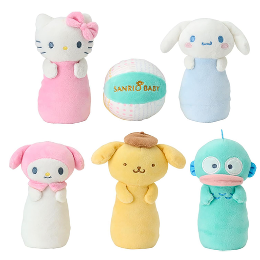 サンリオ(Sanrio Baby) 洗えるボウリングあそび サンリオキャラクターズ ハローキティ マイメロディ シナモロール ポムポムプリン ハンギョドン 赤ちゃん おもちゃ ギフト 出産祝い 345652