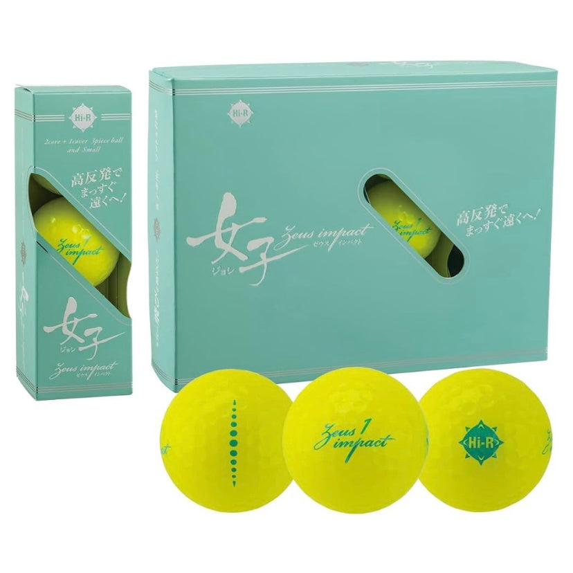 キャスコ(kasco)高反発ゴルフボール ゼウスインパクト女子3 非公認球