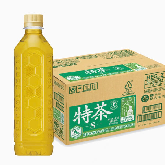 [トクホ] サントリー 伊右衛門 特茶 ラベルレス 500ml×24本