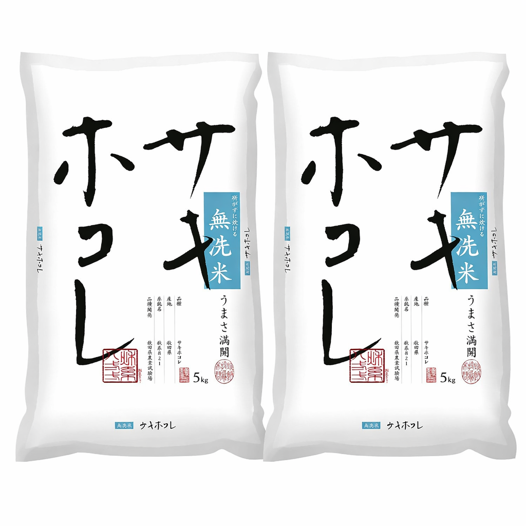パールライス 秋田県産 無洗米 サキホコレ 5kg 令和7年産 ２袋セット