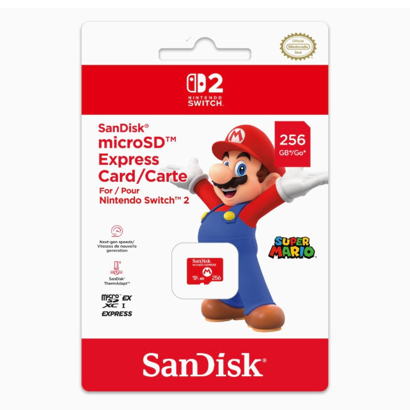 SanDisk microSD Express Card 256GB for Nintendo Switch 2(サンディスク マイクロSDエクスプレスカード 256GB)