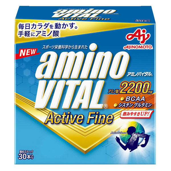 アミノバイタル 味の素 アクティブファイン グレープフルーツ味 顆粒 30本入箱 アミノ酸 2200mg BCAA コンディショニング